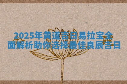 20 🍚 25 🌿 年黄道吉日易拉宝全面解析助你选择最佳良辰吉日