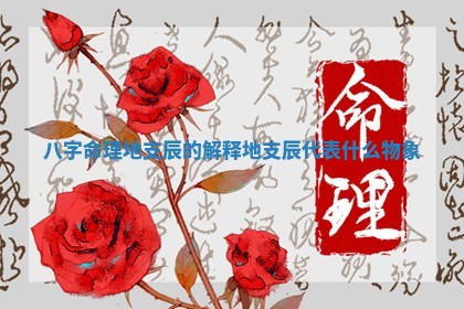 🌸 八字命理 ✊ 地支辰的解释_地支辰代表什么物象
