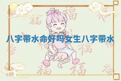 八 ⛳ 字带水命好吗 女生八字带 🎺 水