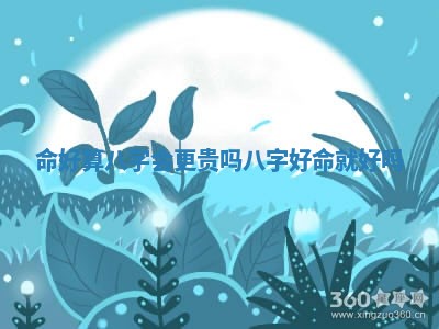 命好算八 🎎 字 👽 会更贵吗_八字好命就好吗