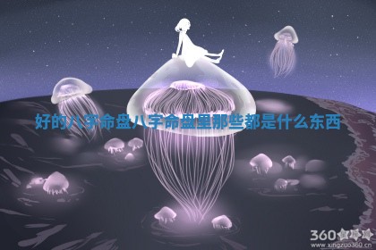 好的八字命盘 八字命 🌗 盘里那些都是什么 🏽 东西