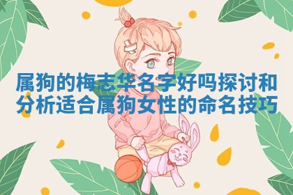 属 🏎 狗的梅志华名字好吗探讨和分析适合属狗女 🎓 性的命名技巧