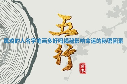 属鸡的人名字笔画多好吗 🚴 揭秘影响命 📇 运的秘密因素
