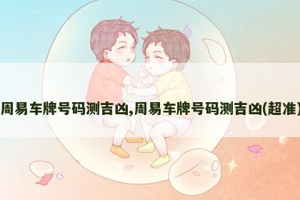 周易车牌号码测吉凶,周易车牌号码测吉凶(超准)